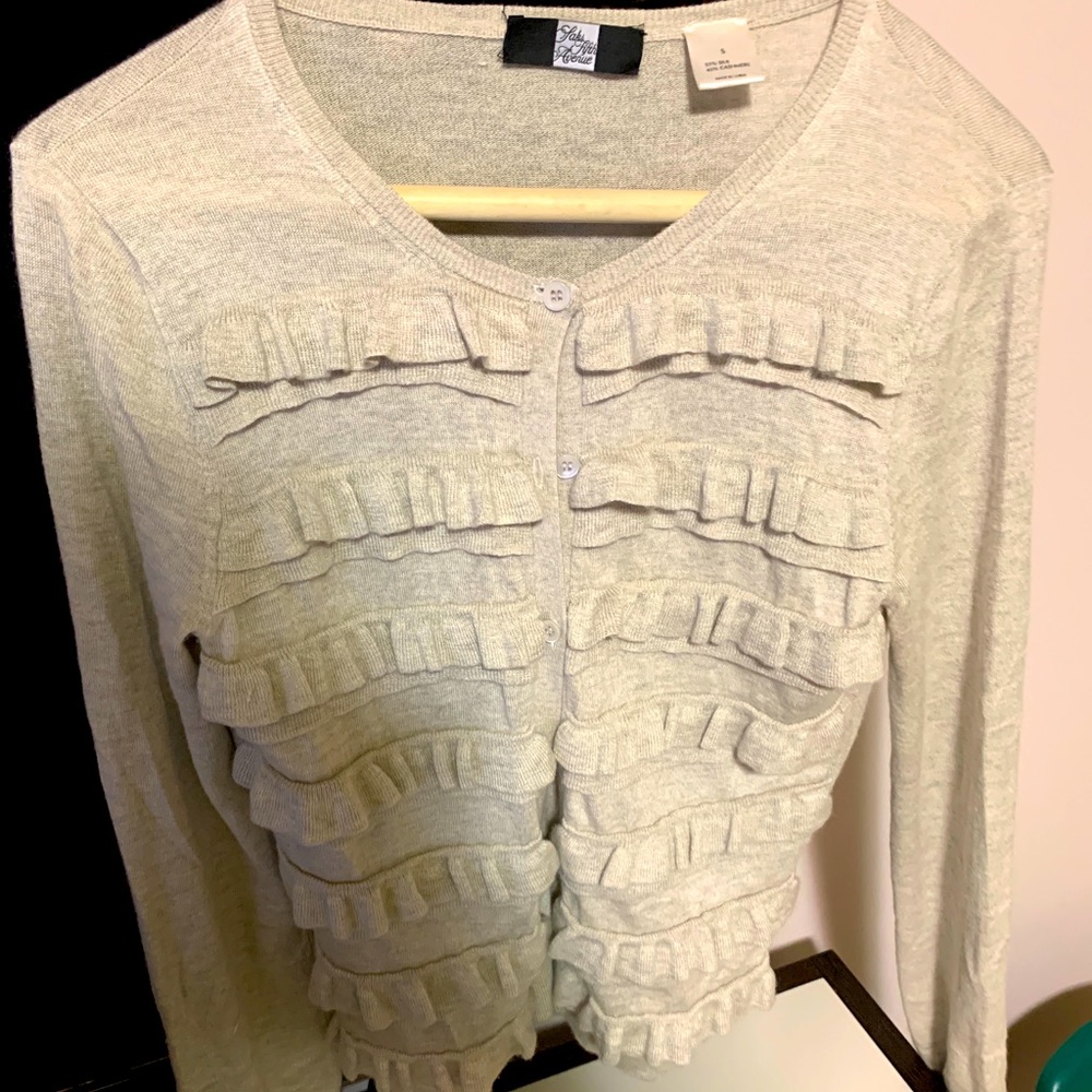 Cashmere and silk button down  from sacks 5th ave